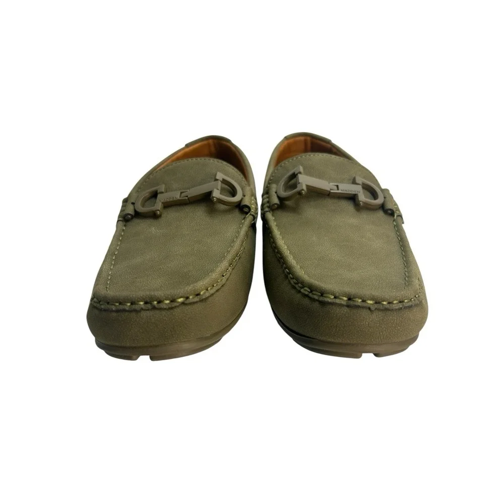 Steve Madden Men's Green Suede Driver Loafers Size 8 Ortholite Cushioned